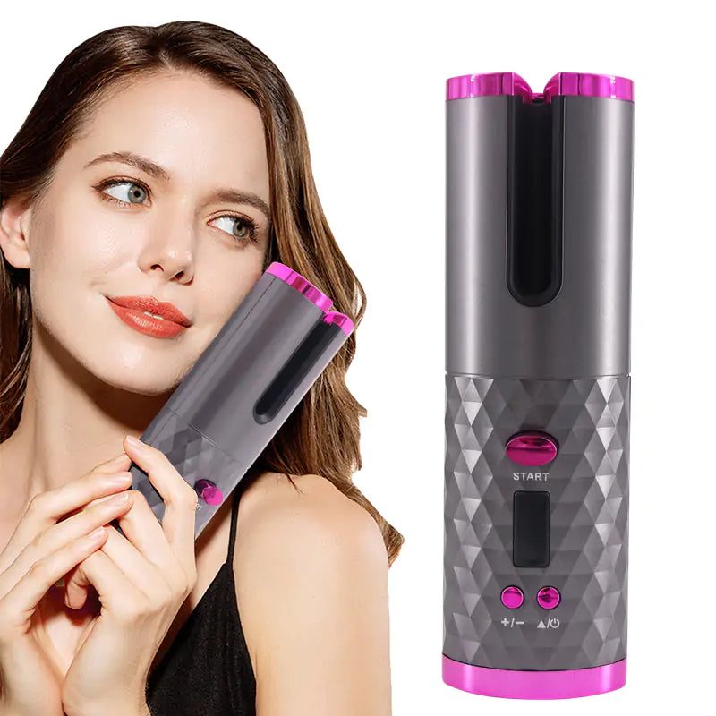 Cordless Automatic Hair Curler – Portable, Rechargeable, Easy-to-Use